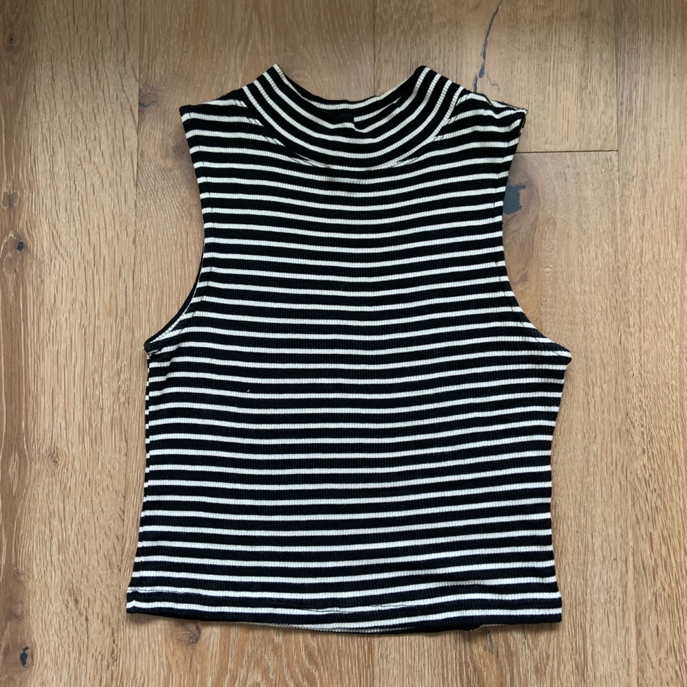 Brandy Melville striped cropped tank top